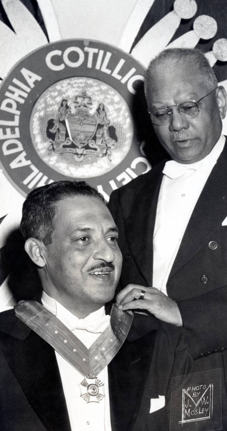 Judge Millen and attorney Thurgood Marshall 