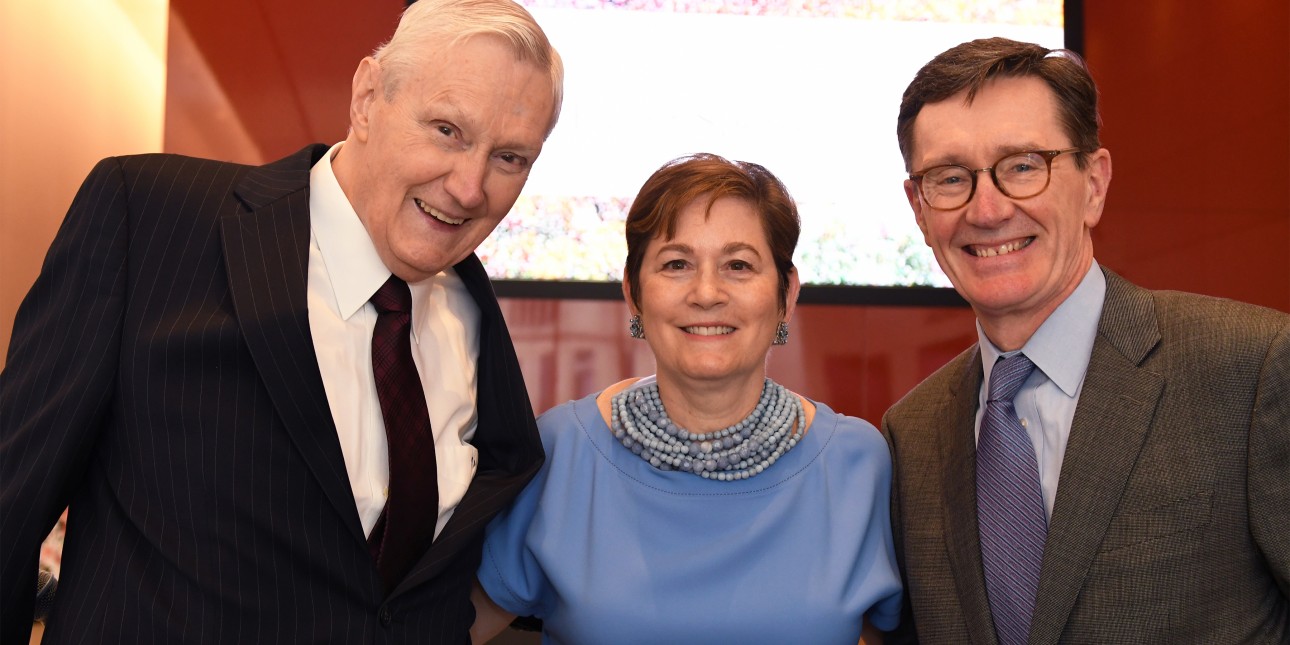 PMC Board members, Paul Titus and Tom McGough, with Maida Milone, President & CEO