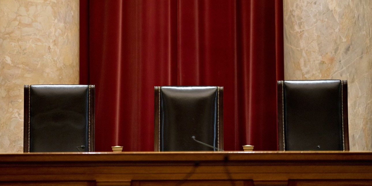 Judges' Chairs in Courtroom 