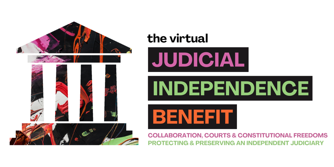 Judicial Independence Benefit logo - court building