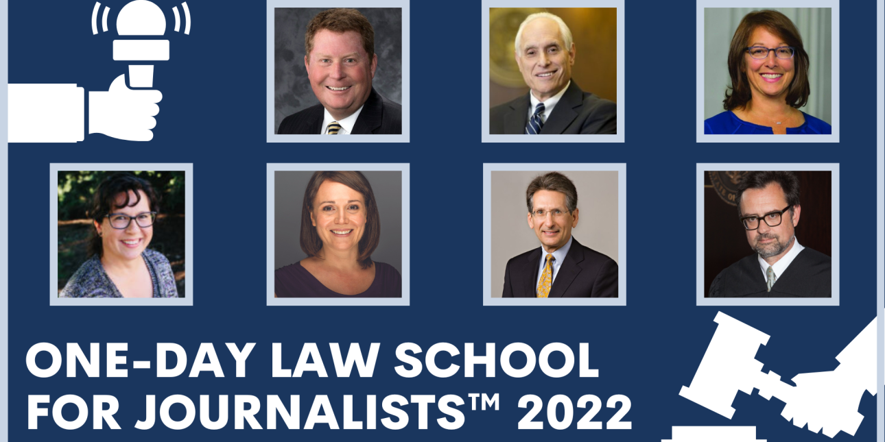 Headshots of One-Day Law School for Journalists presenters