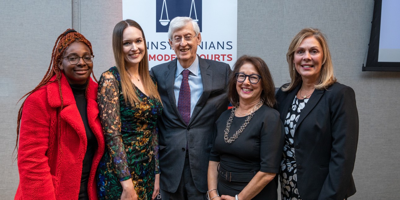 Members of PMC's Staff with Robert Heim at the 2022 Judicial Independence Benefit