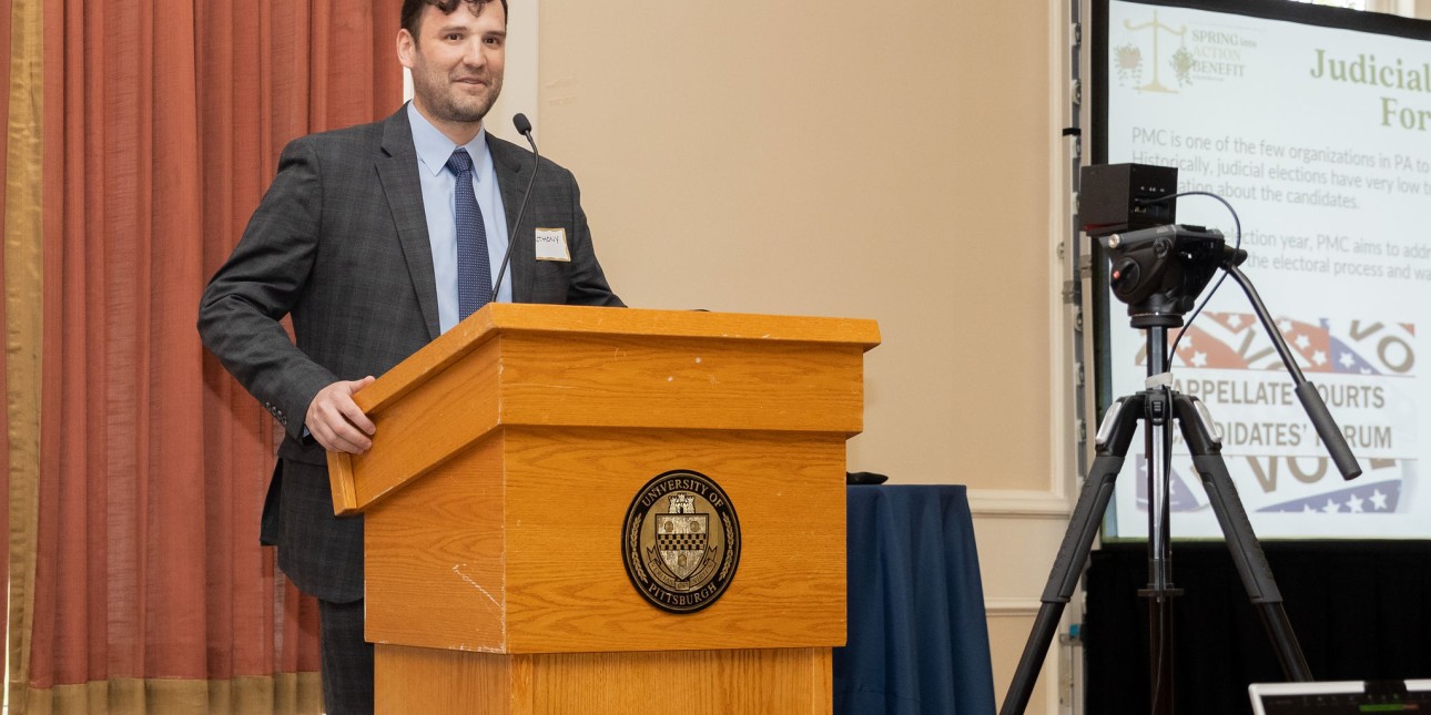 Anthony Jessel Speaking at PMC's Spring into Action Benefit