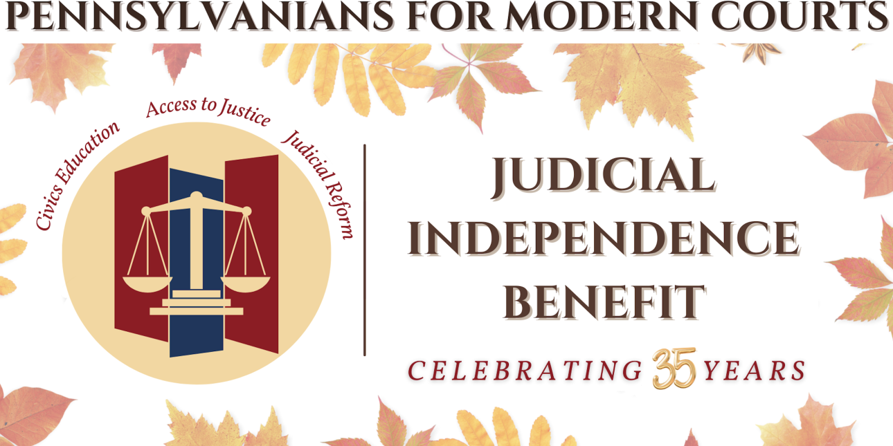 Justice scales and fall leaves