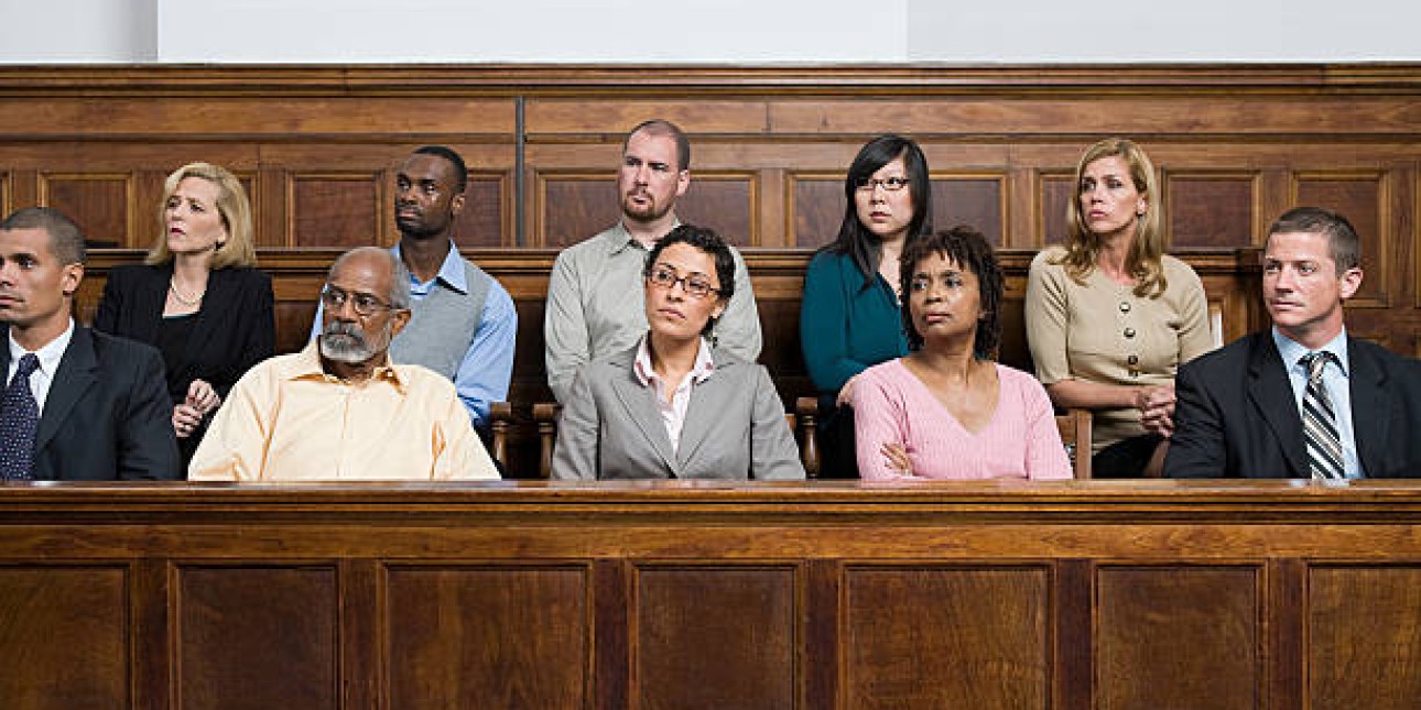 A jury box