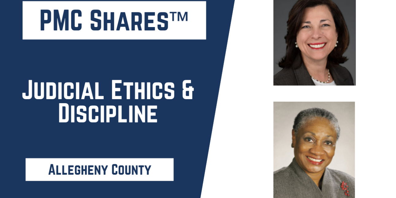 A YouTube thumbnail for the Judicial Ethics & Discipline video