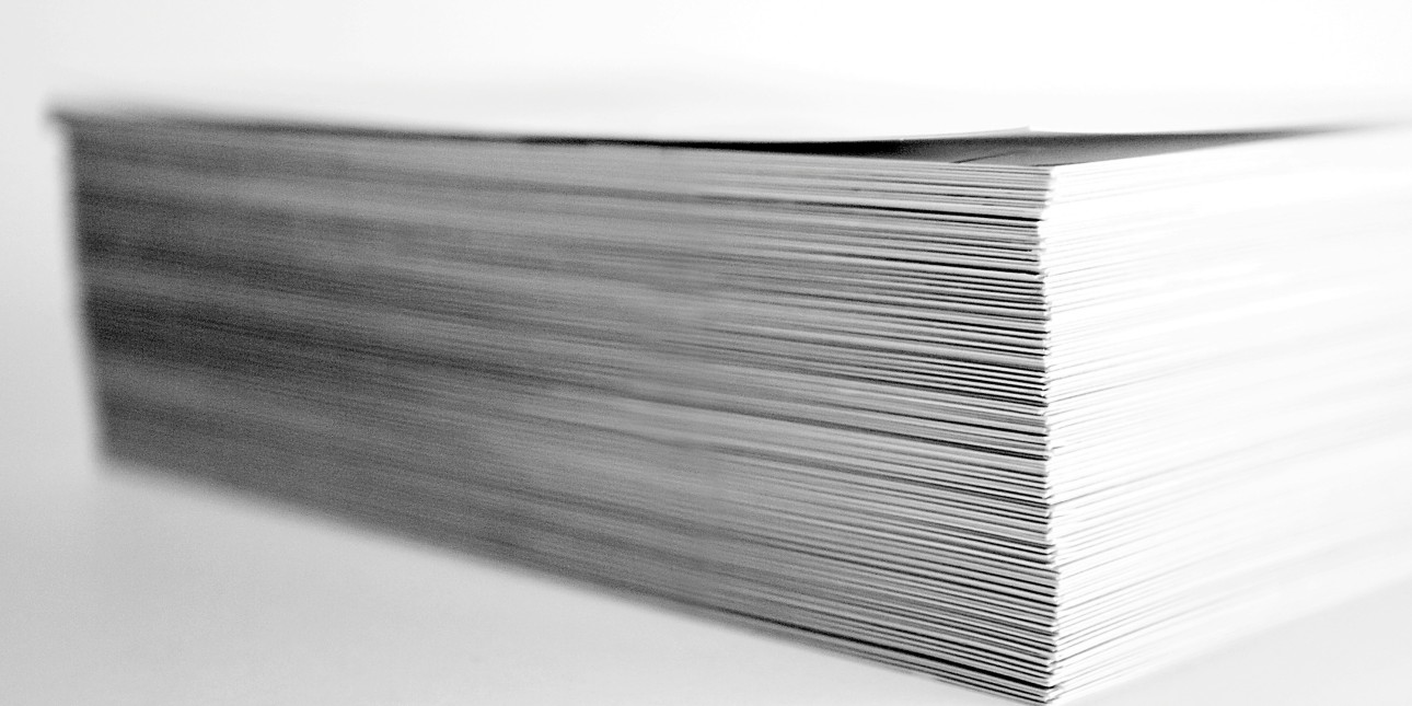 A stack of papers